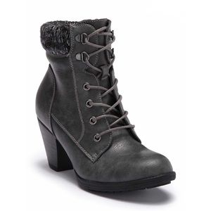 Sojourner Lace-up Knit Cuff Bootie